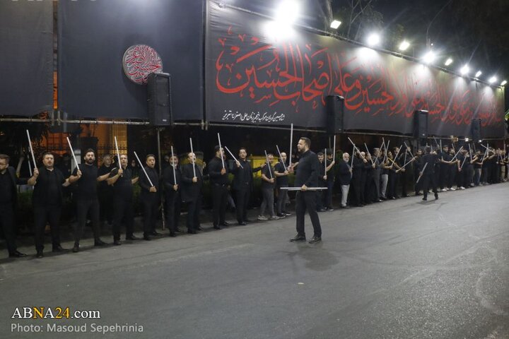 سومین شب محرم در دسته عزاداری علی اصغر(ع) شهر تبریز