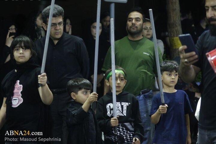 سومین شب محرم در دسته عزاداری علی اصغر(ع) شهر تبریز