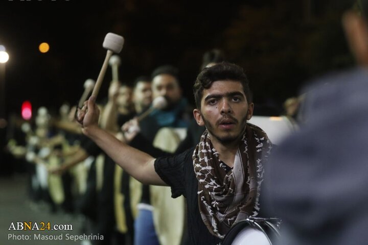 سومین شب محرم در دسته عزاداری علی اصغر(ع) شهر تبریز