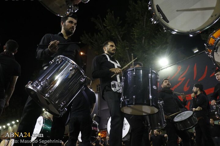 سومین شب محرم در دسته عزاداری علی اصغر(ع) شهر تبریز