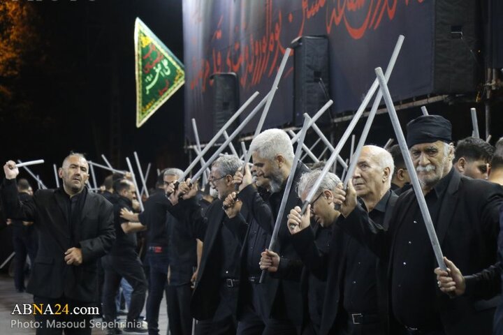 سومین شب محرم در دسته عزاداری علی اصغر(ع) شهر تبریز