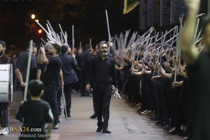 سومین شب محرم در دسته عزاداری علی اصغر(ع) شهر تبریز