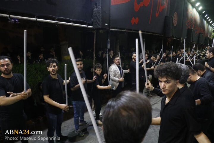 سومین شب محرم در دسته عزاداری علی اصغر(ع) شهر تبریز