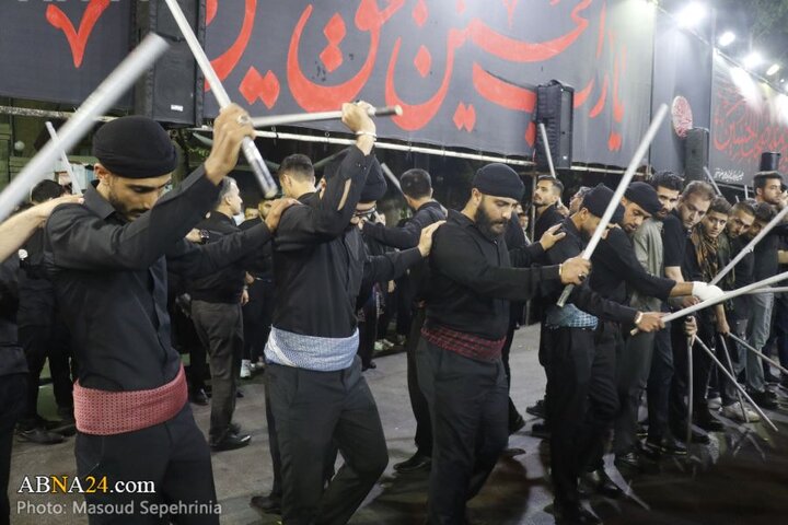 سومین شب محرم در دسته عزاداری علی اصغر(ع) شهر تبریز