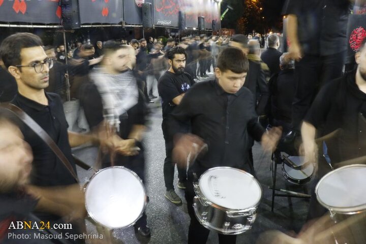 سومین شب محرم در دسته عزاداری علی اصغر(ع) شهر تبریز