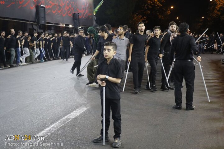 سومین شب محرم در دسته عزاداری علی اصغر(ع) شهر تبریز