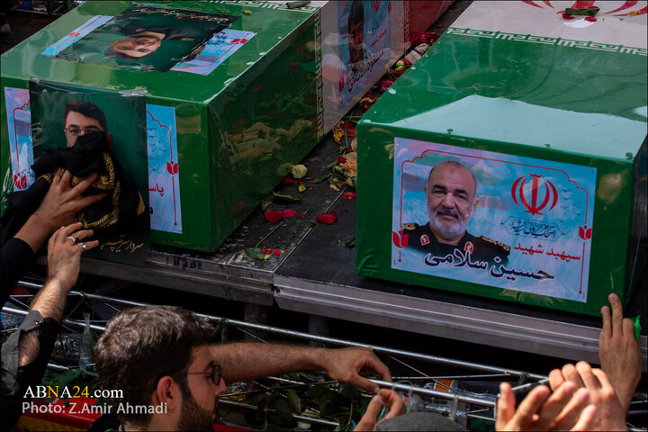 تقرير مصور/ عدسة وكالة "أبنا" توثق مراسم التشييع لشهداء الاقتدار في العاصمة الإيرانية - 1