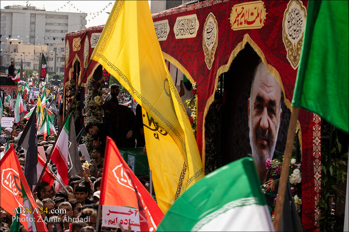 تقرير مصور/ عدسة وكالة "أبنا" توثق مراسم التشييع لشهداء الاقتدار في العاصمة الإيرانية - 1