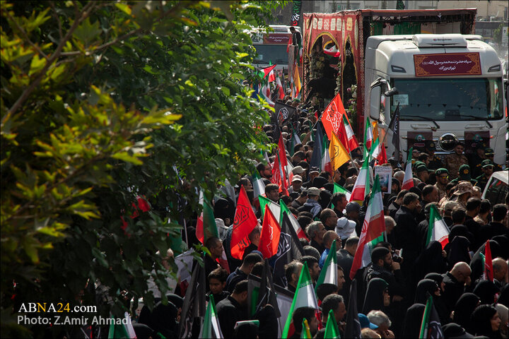 تقرير مصور/ عدسة وكالة "أبنا" توثق مراسم التشييع لشهداء الاقتدار في العاصمة الإيرانية - 1