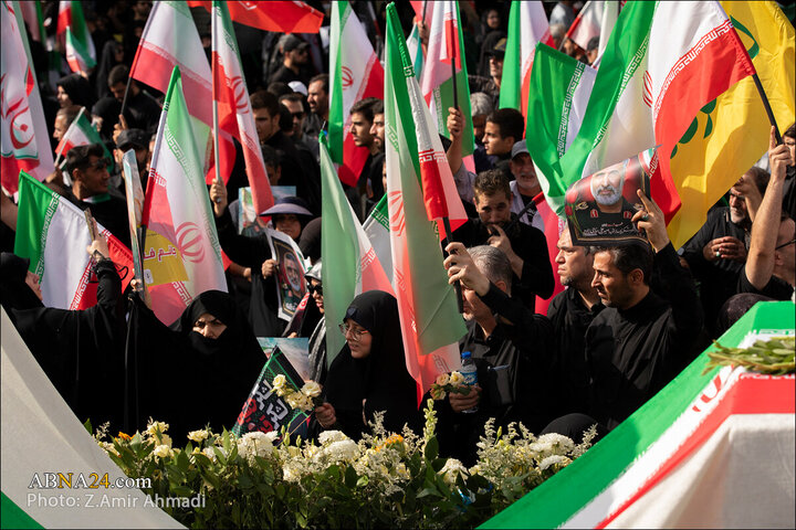 تقرير مصور/ عدسة وكالة "أبنا" توثق مراسم التشييع لشهداء الاقتدار في العاصمة الإيرانية - 1