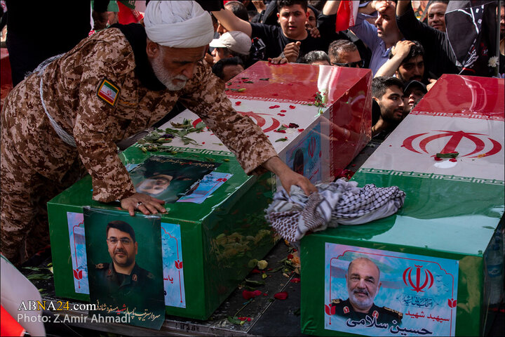 تقرير مصور/ عدسة وكالة "أبنا" توثق مراسم التشييع لشهداء الاقتدار في العاصمة الإيرانية - 1