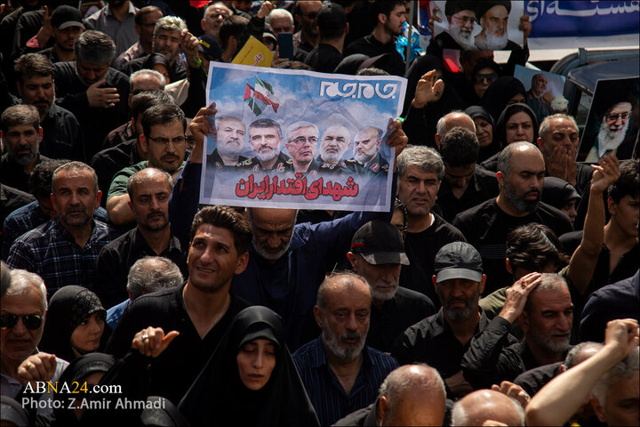 تقرير مصور/ عدسة وكالة "أبنا" توثق مراسم التشييع لشهداء الاقتدار في العاصمة الإيرانية - 1