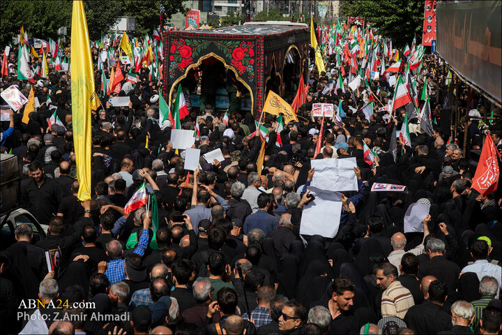 تقرير مصور/ عدسة وكالة "أبنا" توثق مراسم التشييع لشهداء الاقتدار في العاصمة الإيرانية - 1