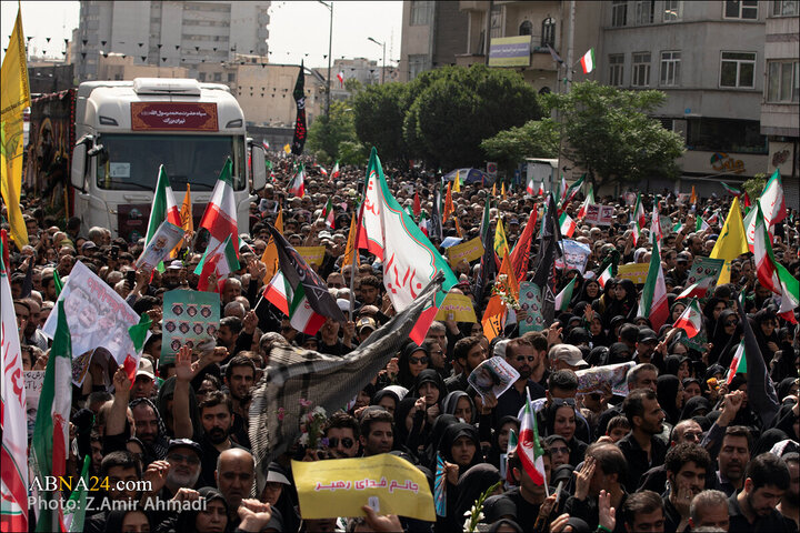 تقرير مصور/ عدسة وكالة "أبنا" توثق مراسم التشييع لشهداء الاقتدار في العاصمة الإيرانية - 1
