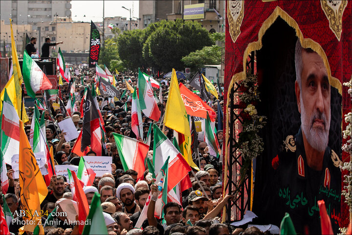 تقرير مصور/ عدسة وكالة "أبنا" توثق مراسم التشييع لشهداء الاقتدار في العاصمة الإيرانية - 1