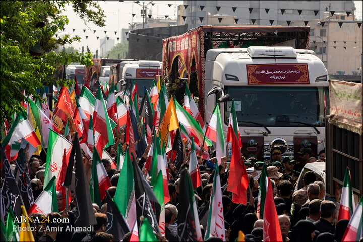 تقرير مصور/ عدسة وكالة "أبنا" توثق مراسم التشييع لشهداء الاقتدار في العاصمة الإيرانية - 1