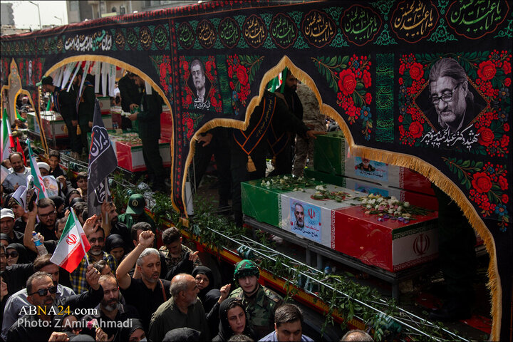 تقرير مصور/ عدسة وكالة "أبنا" توثق مراسم التشييع لشهداء الاقتدار في العاصمة الإيرانية - 1