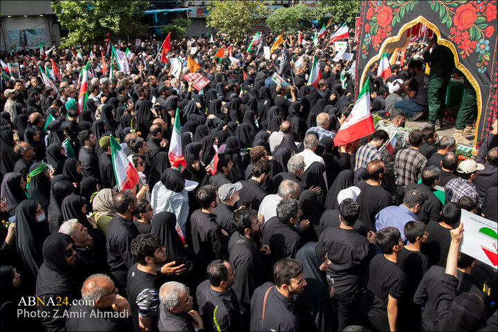 تقرير مصور/ عدسة وكالة "أبنا" توثق مراسم التشييع لشهداء الاقتدار في العاصمة الإيرانية - 1