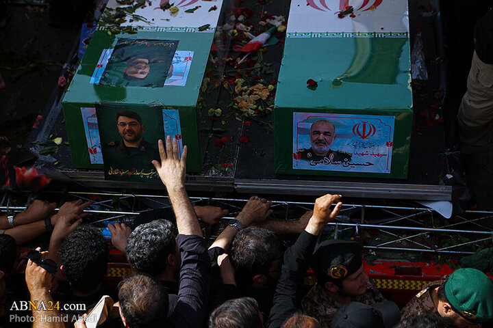 تقرير مصور/ عدسة وكالة "أبنا" توثق مراسم التشييع لشهداء الاقتدار في العاصمة الإيرانية - 3