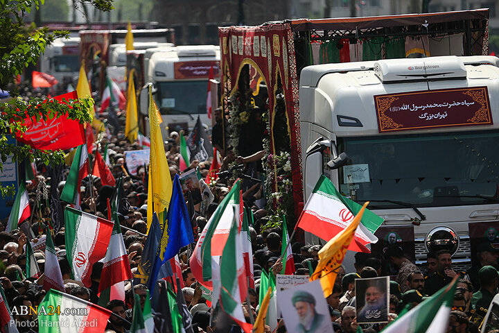 تقرير مصور/ عدسة وكالة "أبنا" توثق مراسم التشييع لشهداء الاقتدار في العاصمة الإيرانية - 3