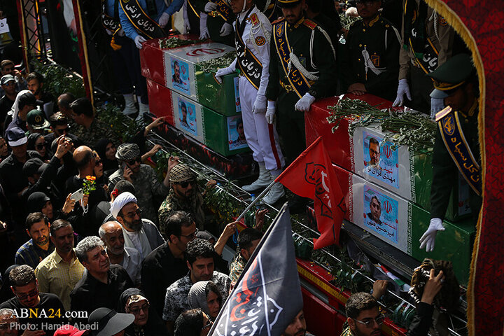 تقرير مصور/ عدسة وكالة "أبنا" توثق مراسم التشييع لشهداء الاقتدار في العاصمة الإيرانية - 3