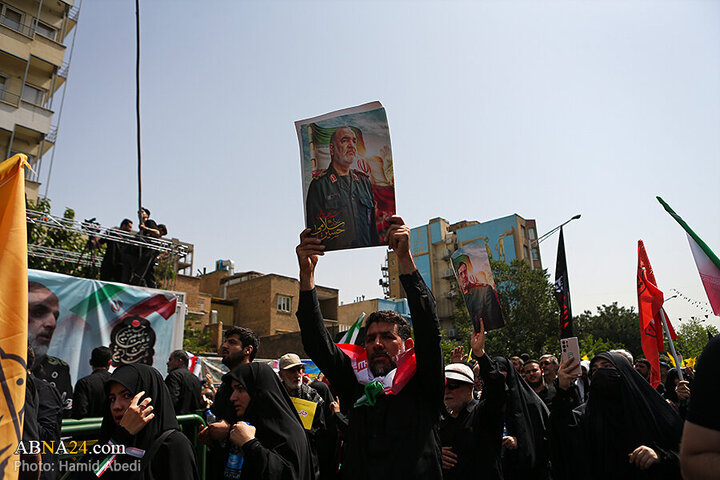 تقرير مصور/ عدسة وكالة "أبنا" توثق مراسم التشييع لشهداء الاقتدار في العاصمة الإيرانية - 3