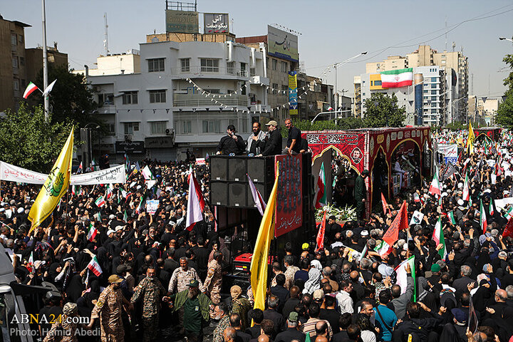 تقرير مصور/ عدسة وكالة "أبنا" توثق مراسم التشييع لشهداء الاقتدار في العاصمة الإيرانية - 3
