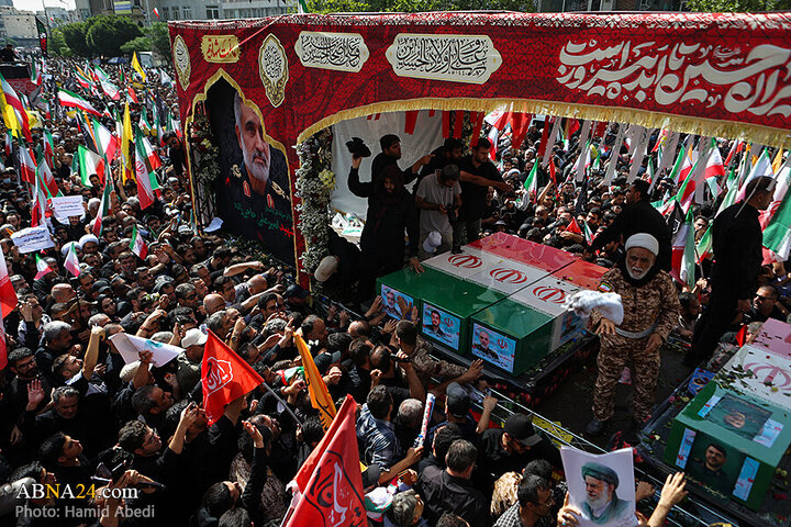 تقرير مصور/ عدسة وكالة "أبنا" توثق مراسم التشييع لشهداء الاقتدار في العاصمة الإيرانية - 3