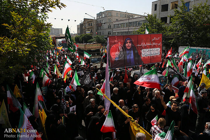 تقرير مصور/ عدسة وكالة "أبنا" توثق مراسم التشييع لشهداء الاقتدار في العاصمة الإيرانية - 3