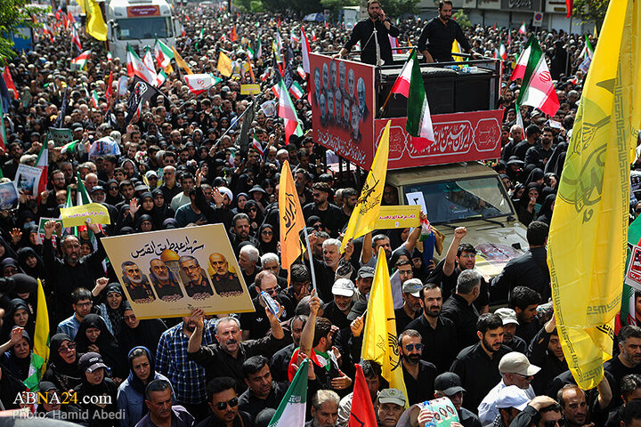 تقرير مصور/ عدسة وكالة "أبنا" توثق مراسم التشييع لشهداء الاقتدار في العاصمة الإيرانية - 3