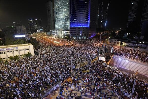 Israeli Settlers Hold Massive Protests In Tel Aviv