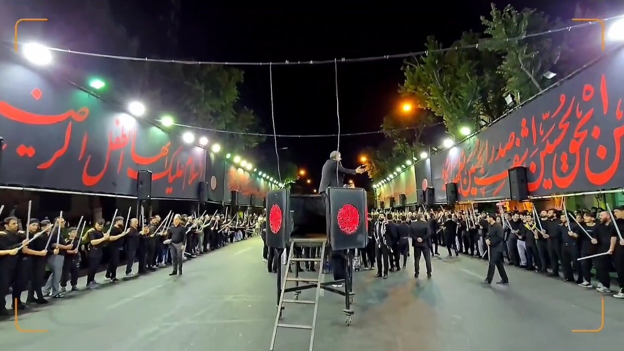 ویدیو | دسته عزاداری علی اصغر(ع) شهر تبریز در شب سوم ماه محرم