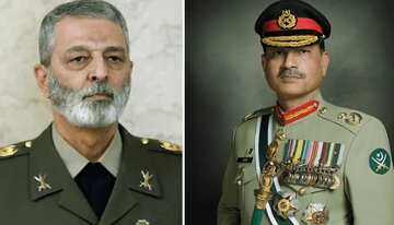 ایرانی چیف آف جنرل اسٹاف اور پاکستانی آرمی چیف کا ٹیلی فونک رابطہ، پاکستان کی حمایت پر اظہار تشکر