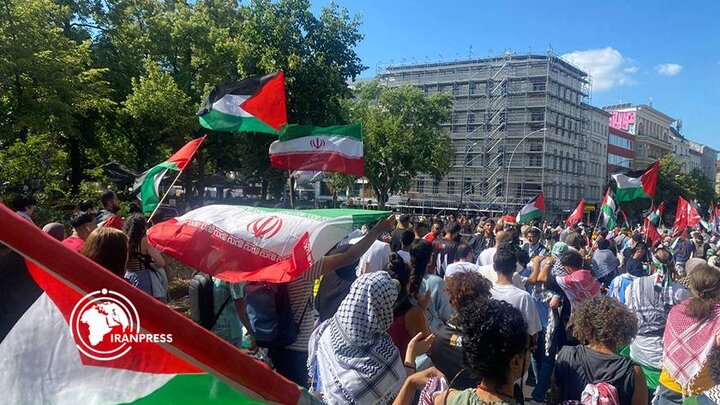 Photos: Pro-Palestinian rally held in Berlin, Germany
