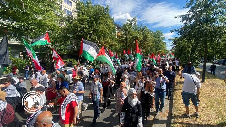 Photos: Pro-Palestinian rally held in Berlin, Germany