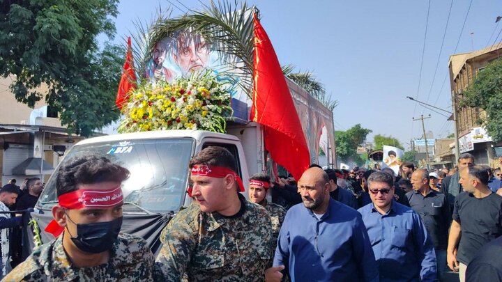 برگزاری مراسم تشییع و خاکسپاری سپهبد غلامعلی رشید، فرزندش و سردار نصیر باغبان در دزفول