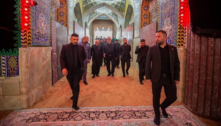 تقرير مصور/ استعدادات في الصحن الحسيني الشريف لاستقبال المواكب الحسينية