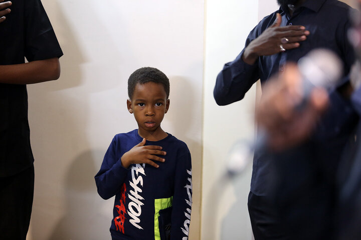 گزارش تصویری | عزاداری نیجریه‌ای‌ها در حرم مطهر بانوی کرامت