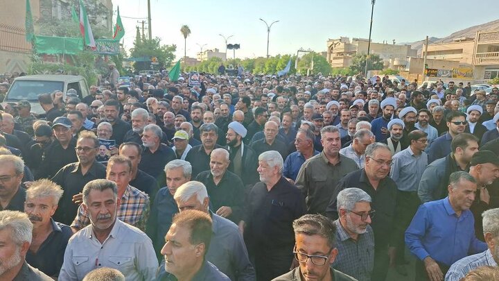 تشییع پیکر شهید سرلشکر فضل‌الله نوذری در کازرون