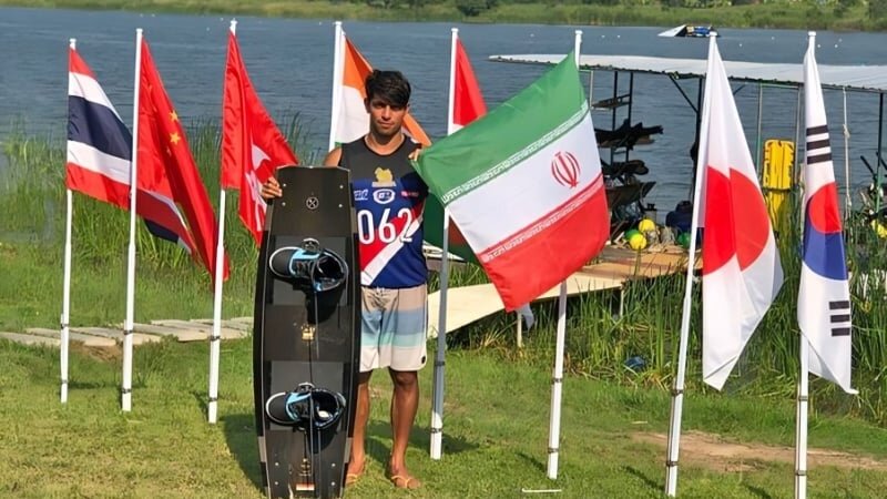 アジア水上スキー選手権でイラン人選手が優勝
