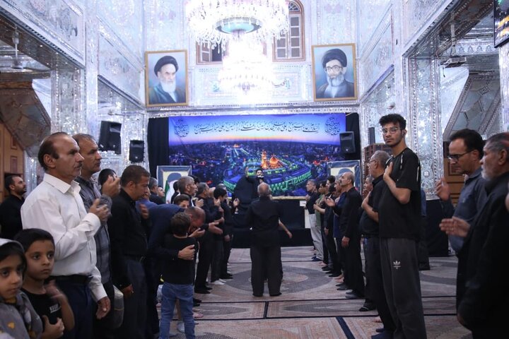 تصاویر| مراسم عزاداری شب پنجم محرم در آستان مقدس سیدعلاالدین حسین(ع)