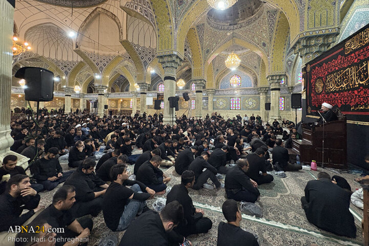 تقرير مصور/ مجلس عزاء حسيني في مسجد الإمام العسكري بمدينة قم