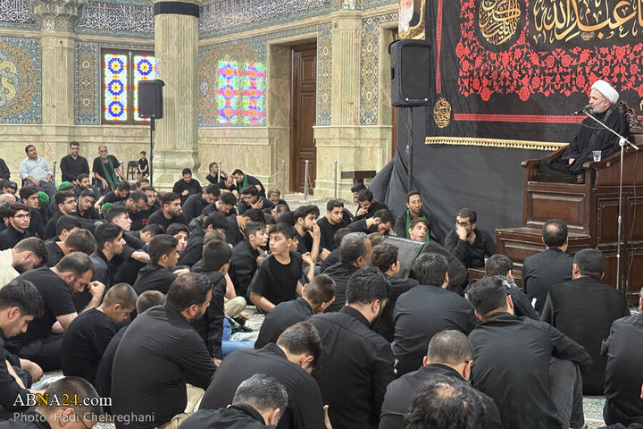 تقرير مصور/ مجلس عزاء حسيني في مسجد الإمام العسكري بمدينة قم
