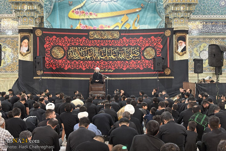 تقرير مصور/ مجلس عزاء حسيني في مسجد الإمام العسكري بمدينة قم