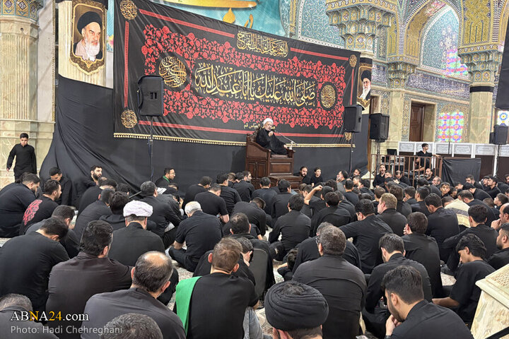 تقرير مصور/ مجلس عزاء حسيني في مسجد الإمام العسكري بمدينة قم