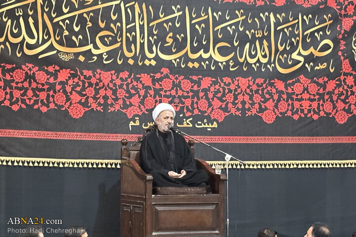 تقرير مصور/ مجلس عزاء حسيني في مسجد الإمام العسكري بمدينة قم