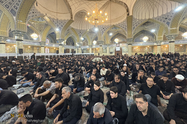 تقرير مصور/ مجلس عزاء حسيني في مسجد الإمام العسكري بمدينة قم