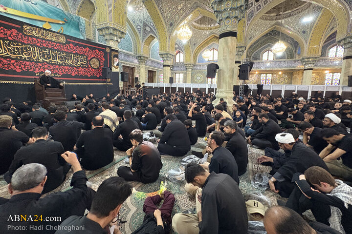 تقرير مصور/ مجلس عزاء حسيني في مسجد الإمام العسكري بمدينة قم