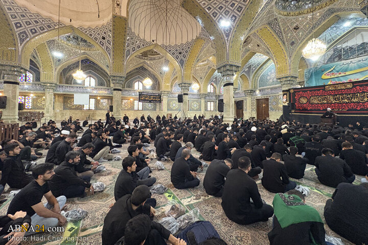 تقرير مصور/ مجلس عزاء حسيني في مسجد الإمام العسكري بمدينة قم