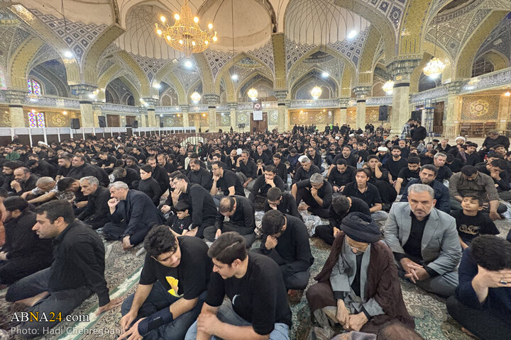 تقرير مصور/ مجلس عزاء حسيني في مسجد الإمام العسكري بمدينة قم